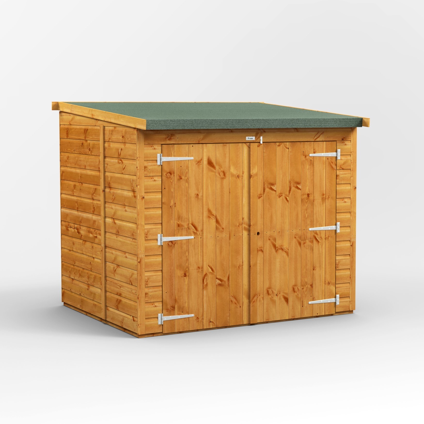 6X5 Pent Low Bike Shed Low Side