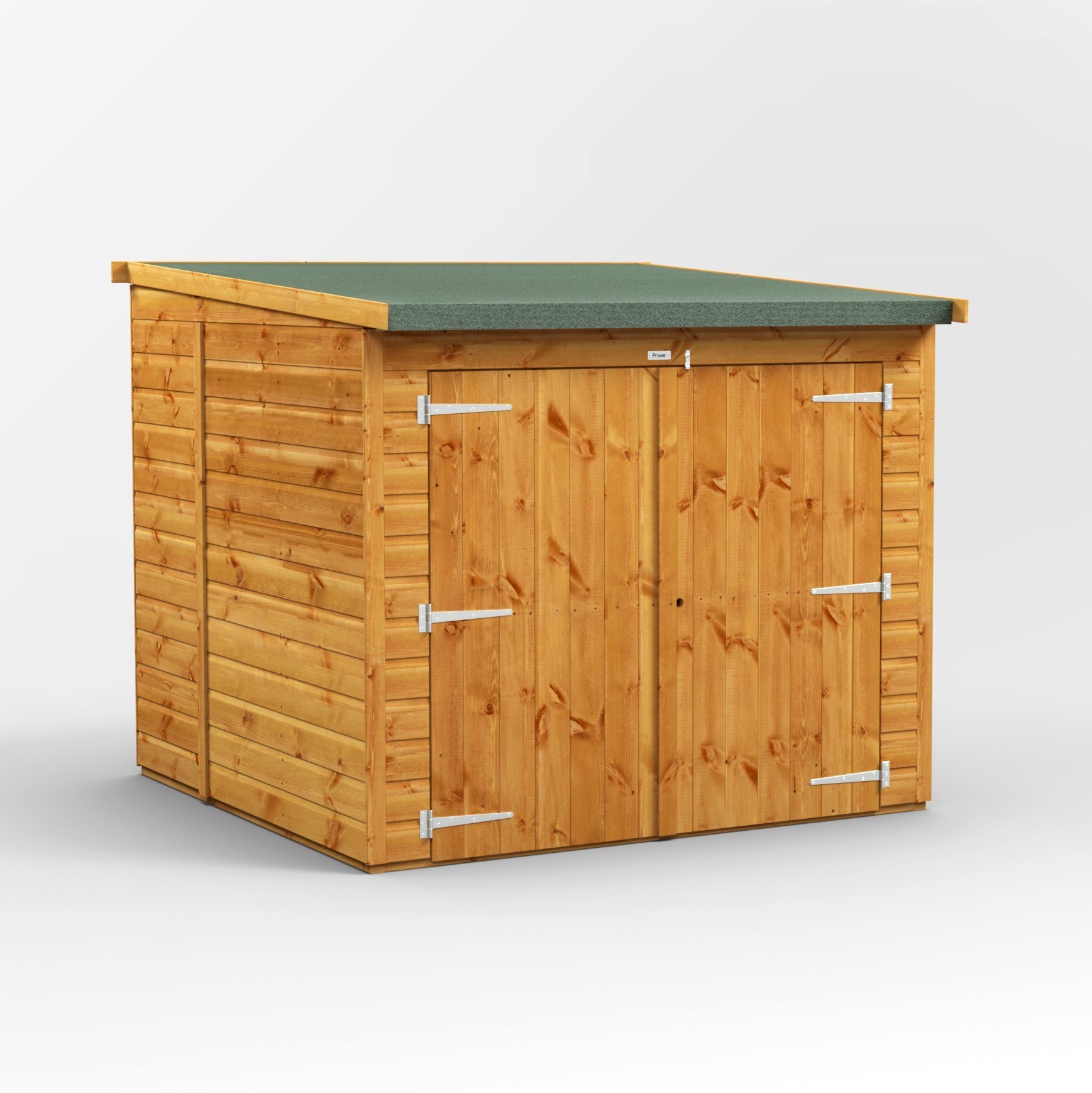 6X6 Pent Low Bike Shed Low Side