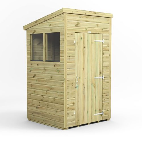 4X4 Premium Pent Shed