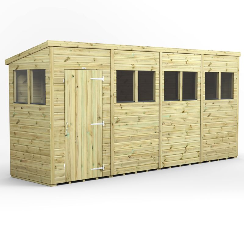 16x4 Premium Pent Shed