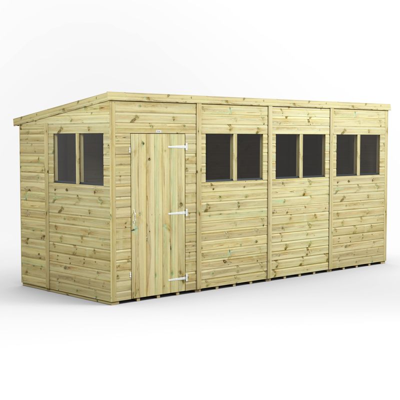 16x6 Premium Pent Shed