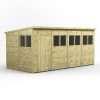 16X8 Premium Pent Shed
