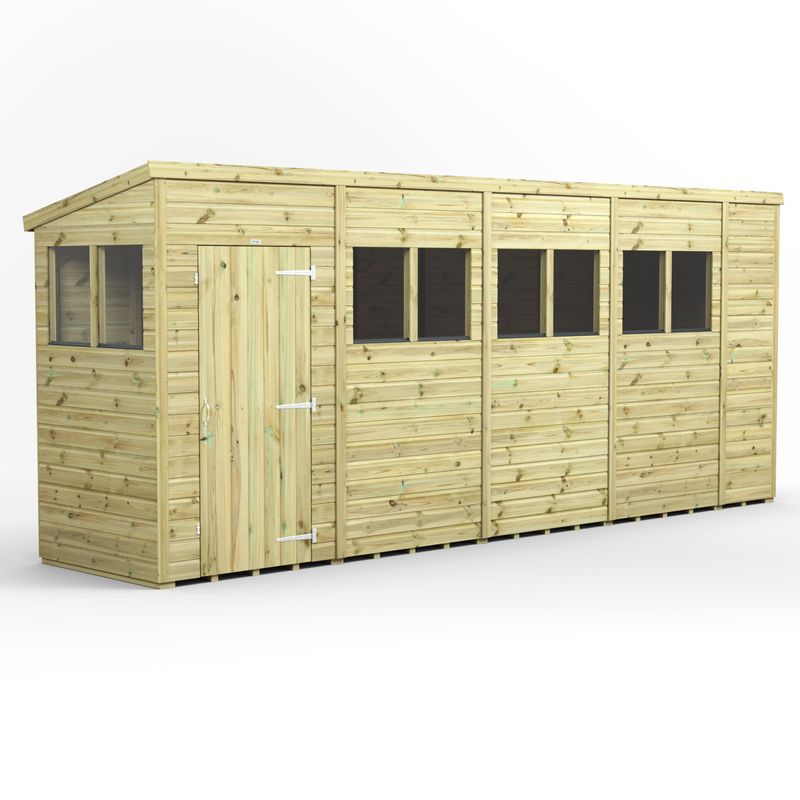 18x4 Premium Pent Shed
