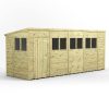 18X6 Premium Pent Shed